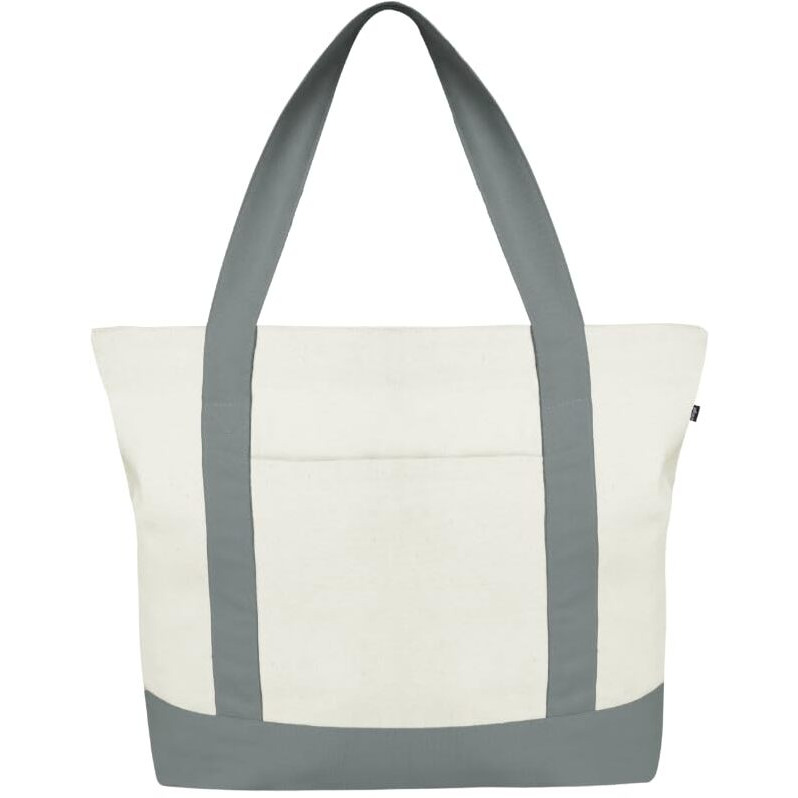Ecoright Canvas Tote Bag for Women with Zip & Pocket, Large Tote Bags for Women, Tote Bags for Men, Shopping, Beach Tote Bag
