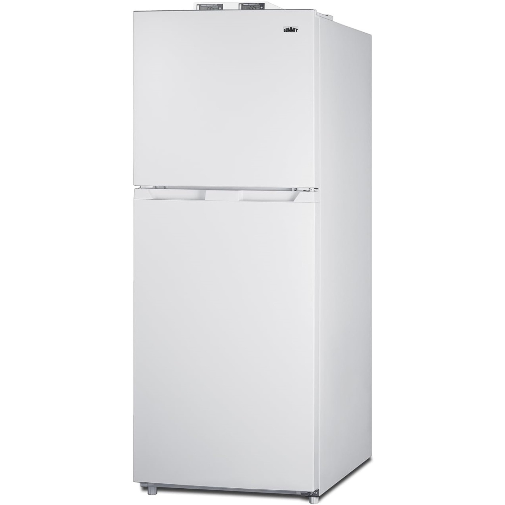 Summit BKRF1087BLHD 24" Wide Break Room Refrigerator-Freezer (Left Hand Door, Black)