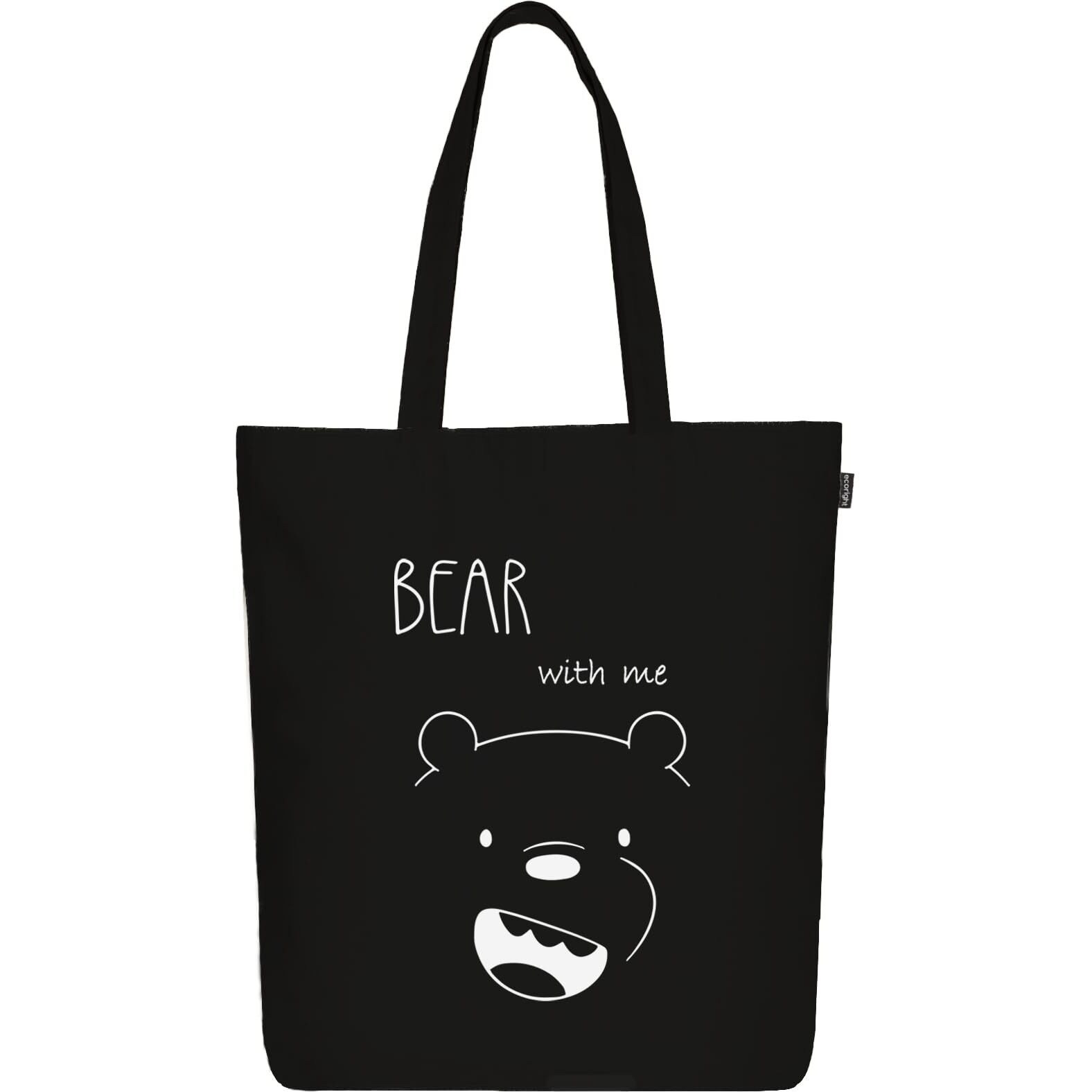 Ecoright Aesthetic Canvas Tote Bag for Women with Zipper, Mothers Day Gift Tote Bag for Women for Beach, Grocery, Daily Use