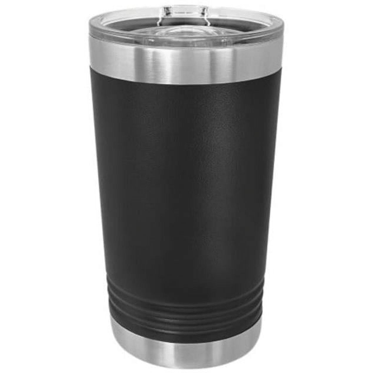 16 oz Stainless Steel Polar Camel Pint with Slider Lid&44 Black