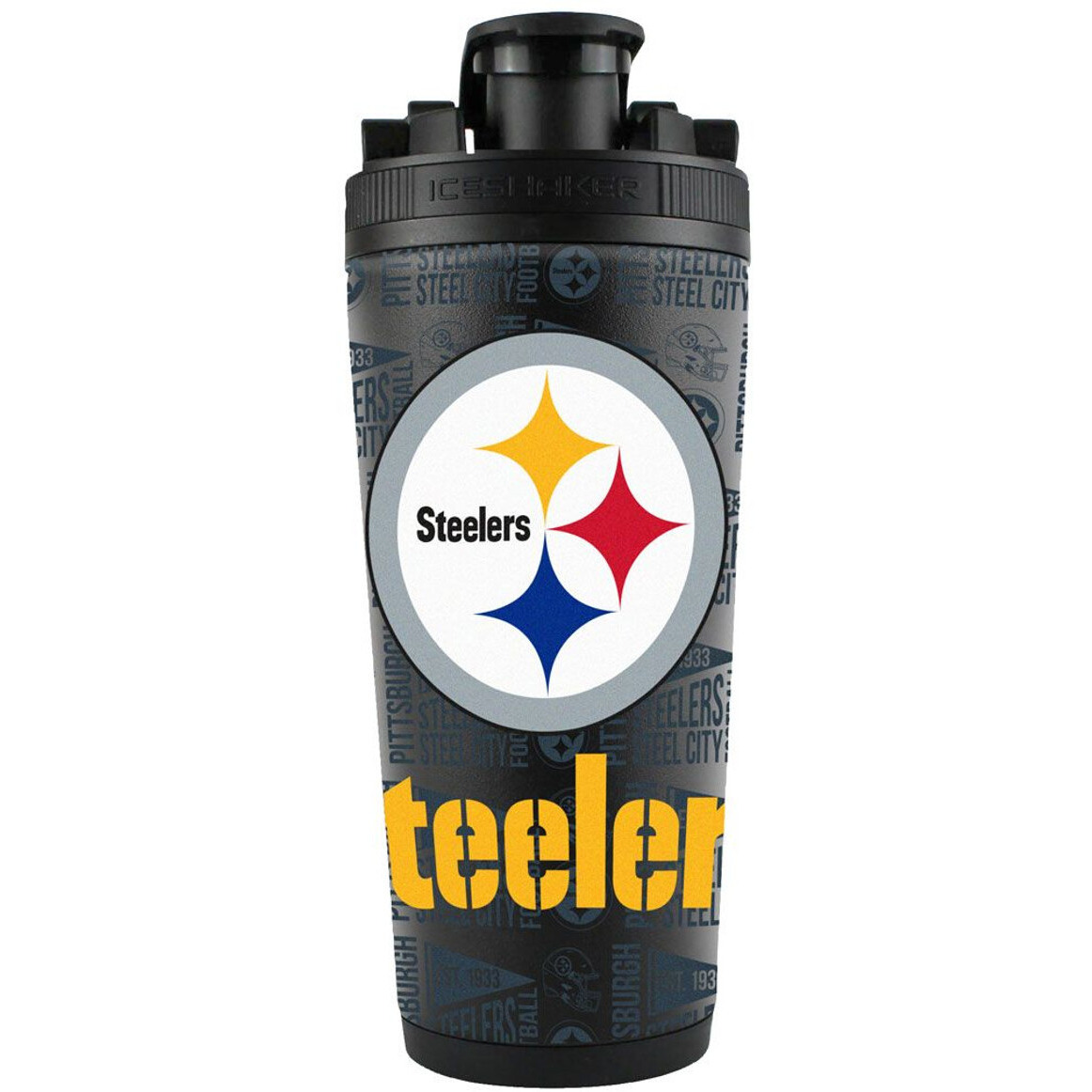 Pittsburgh Steelers Ice Shaker 26oz Stainless Steel