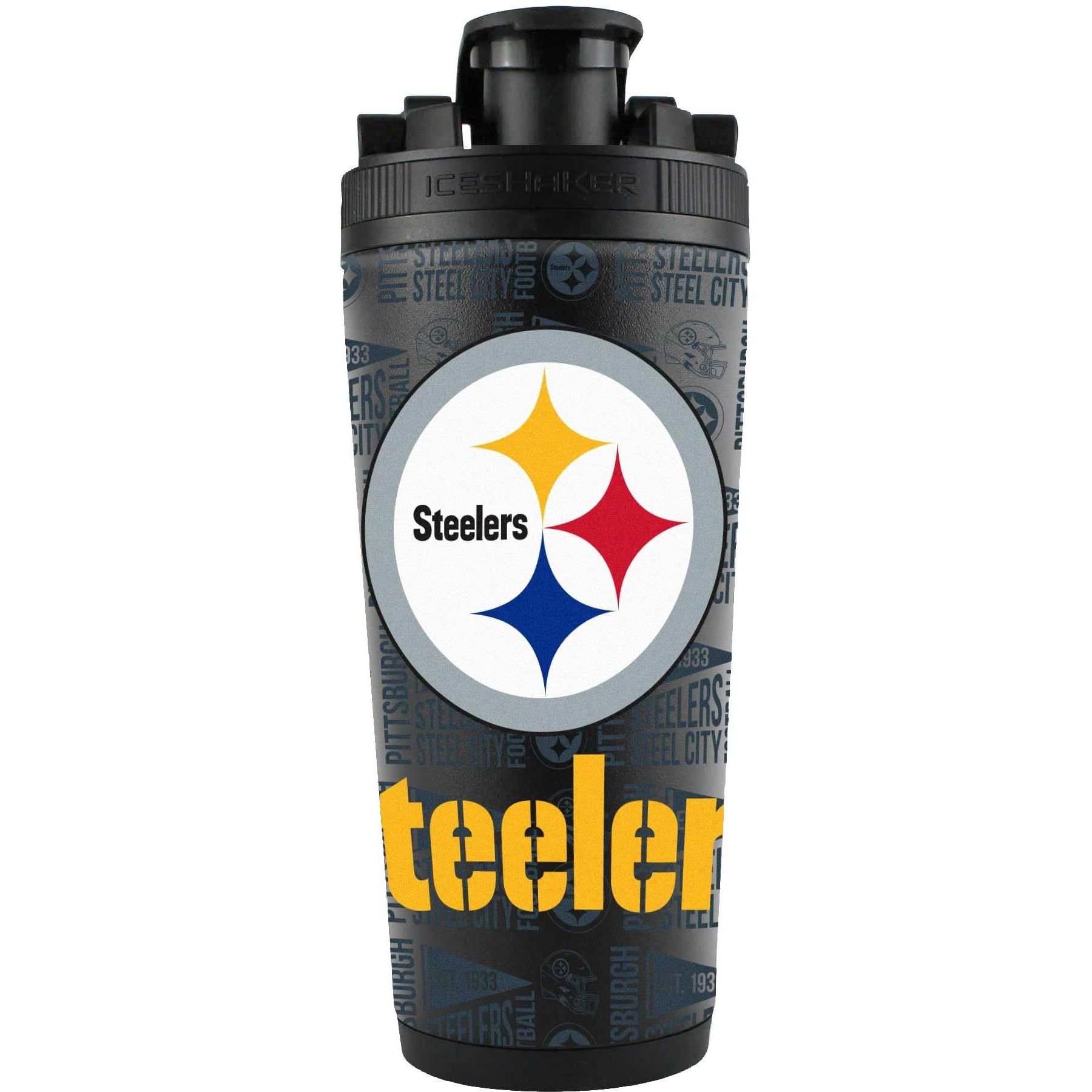 Pittsburgh Steelers Ice Shaker 26oz Stainless Steel