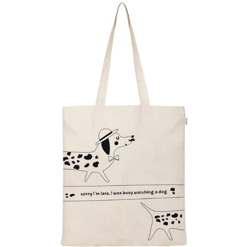 Ecoright Aesthetic Canvas Tote Bag for Women, Reusable Cotton Tote Bag for Grocery, Shopping, Beach & Daily Use