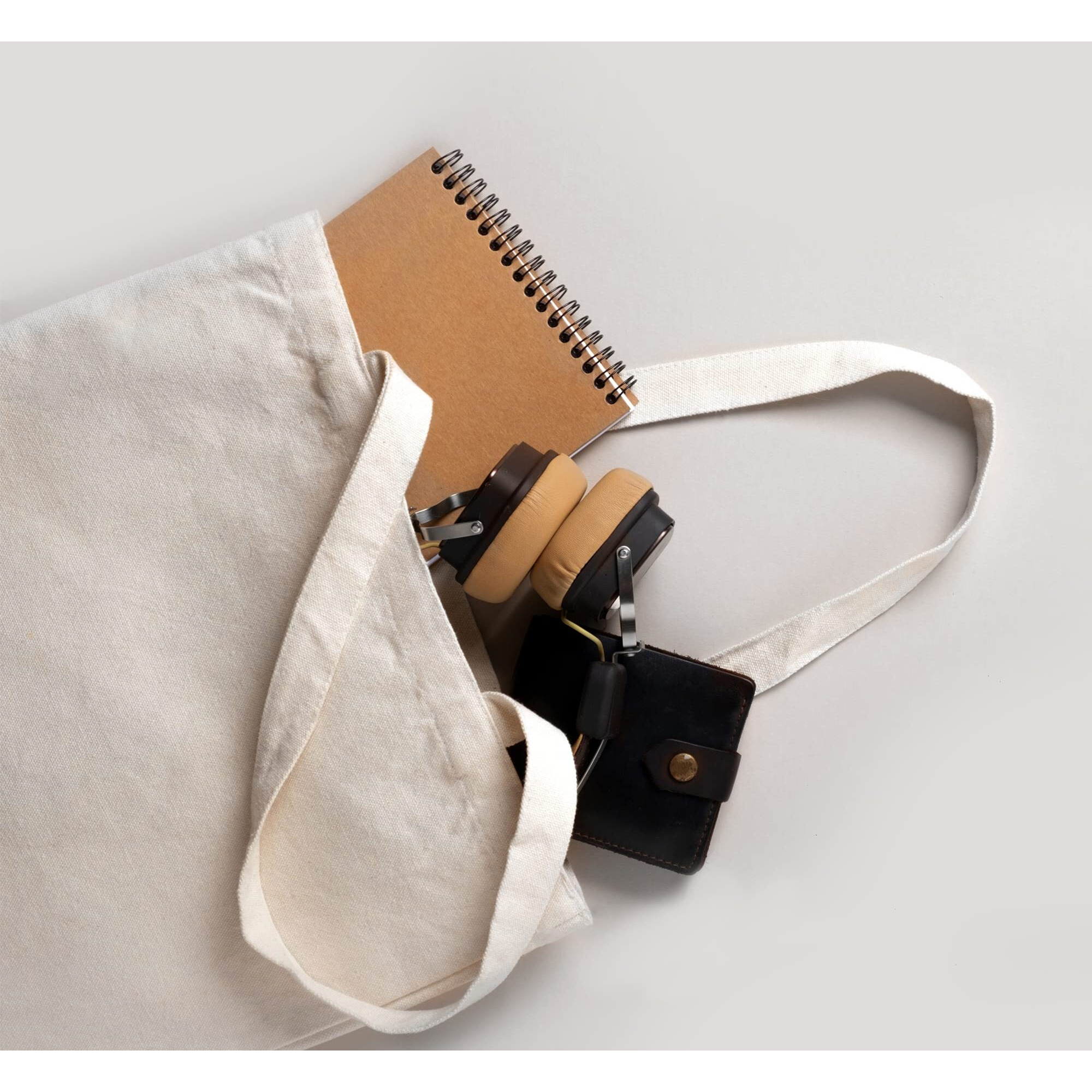 Ecoright Aesthetic Canvas Tote Bag for Women, Reusable Cotton Tote Bag for Grocery, Shopping, Beach & Daily Use
