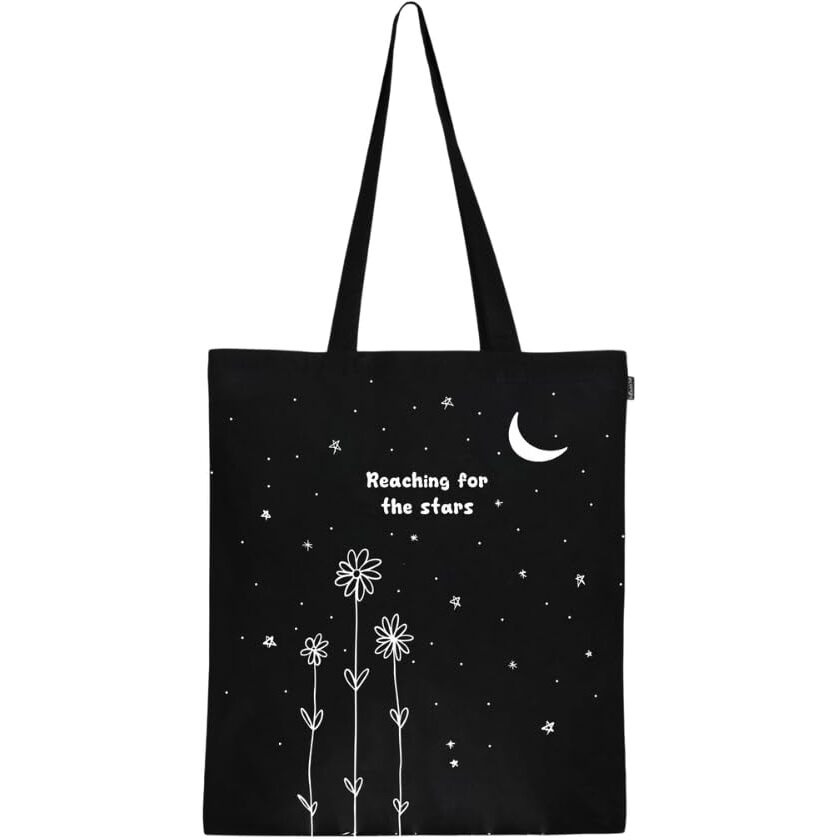 Ecoright Aesthetic Canvas Tote Bag for Women, Reusable Cotton Tote Bag for Grocery, Shopping, Beach & Daily Use