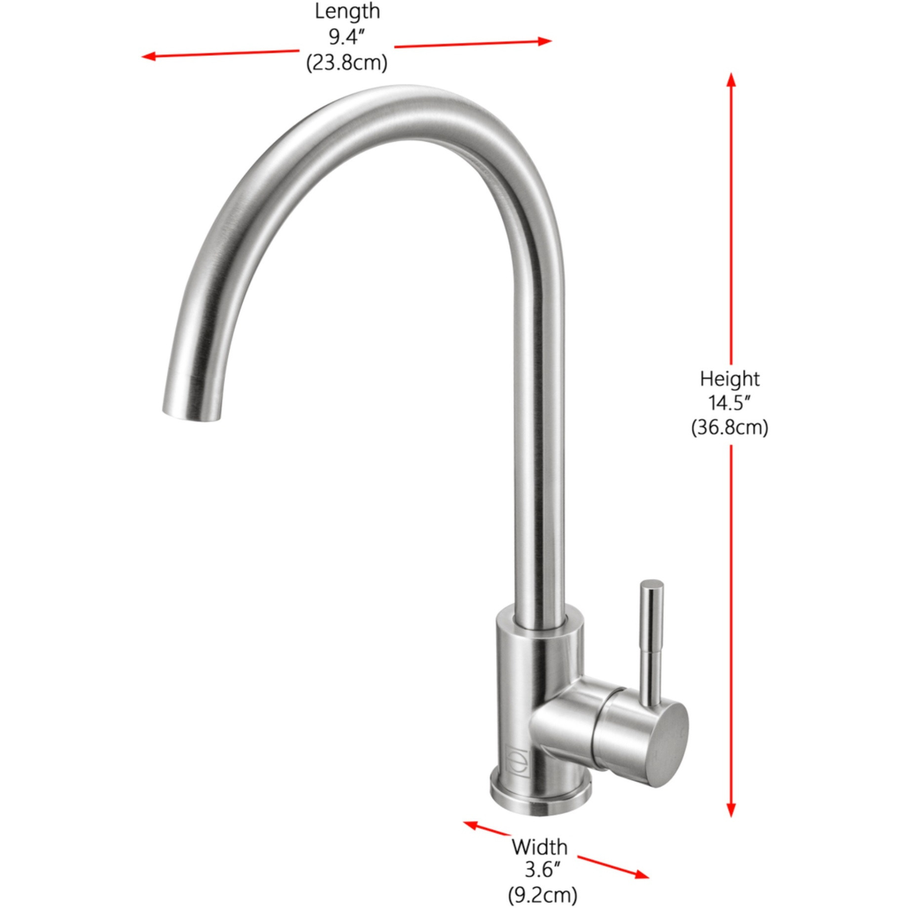Finn Single Handle Kitchen Faucet in Brushed Nickel