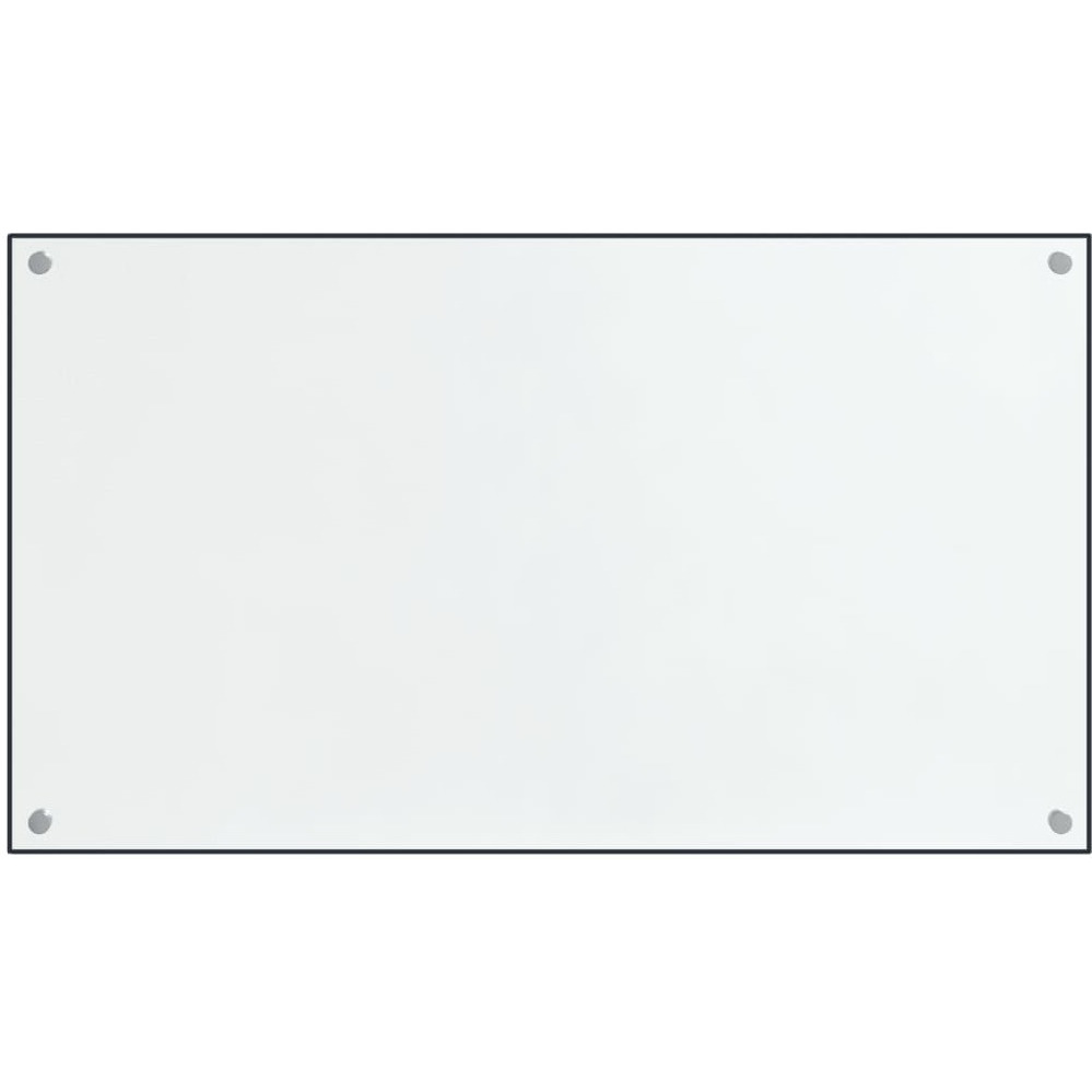 vidaXL Kitchen Backsplashes 2 pcs Transparent 27.6&quotx23.6" Tempered Glass