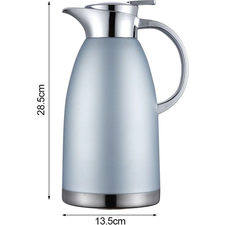 Soga 2.3L Blue Color 3-Layer Vacuum Insulated Stainless Steel Flask  Ideal for Home and  Office