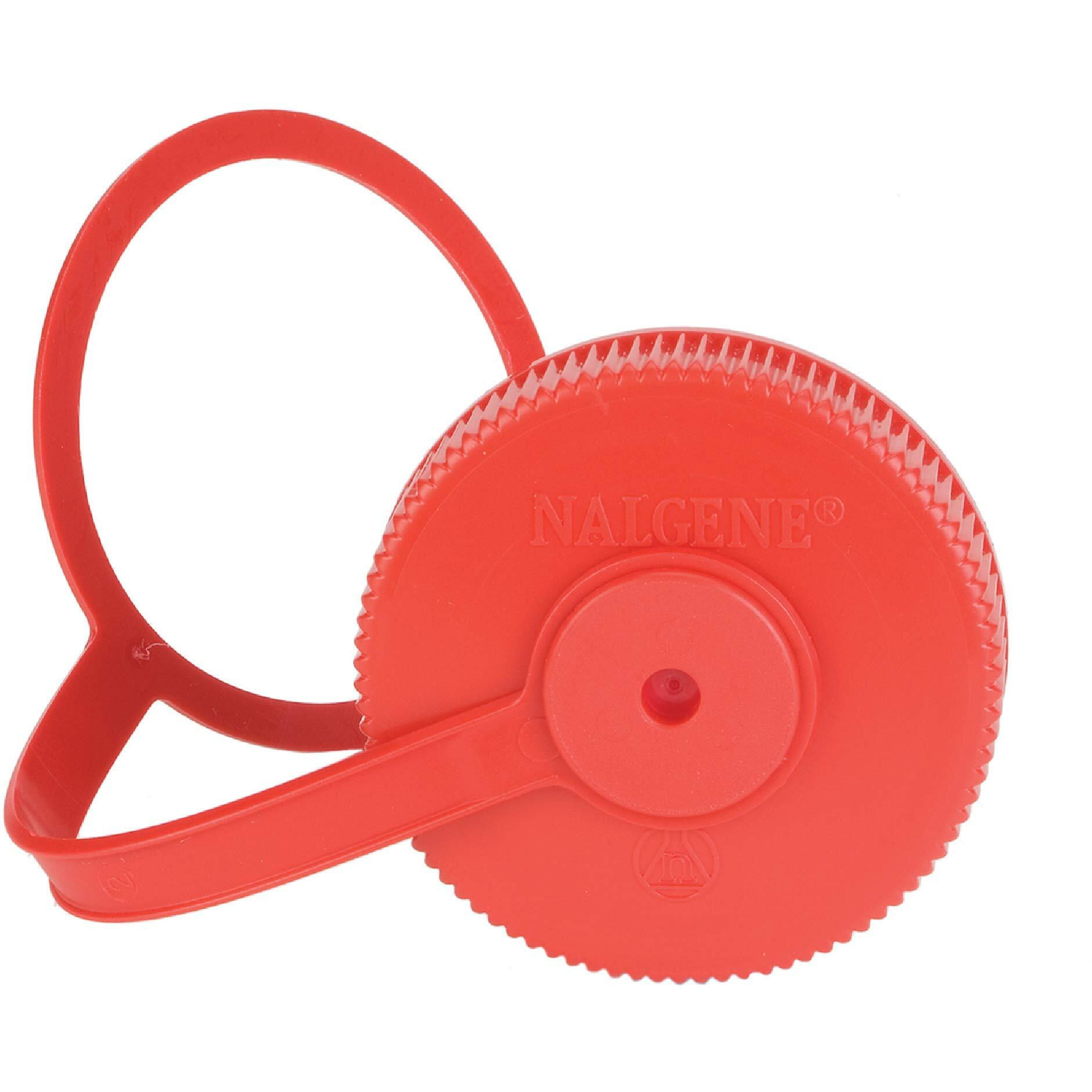 Nalgene 340754 Loop Top Lid Wide Mouth - Red