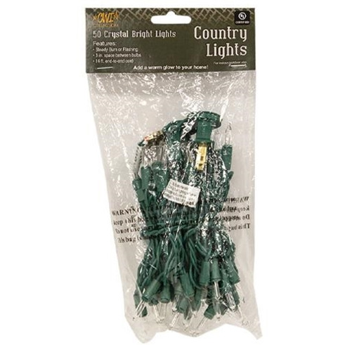 Light Set, Green Cord, 50ct