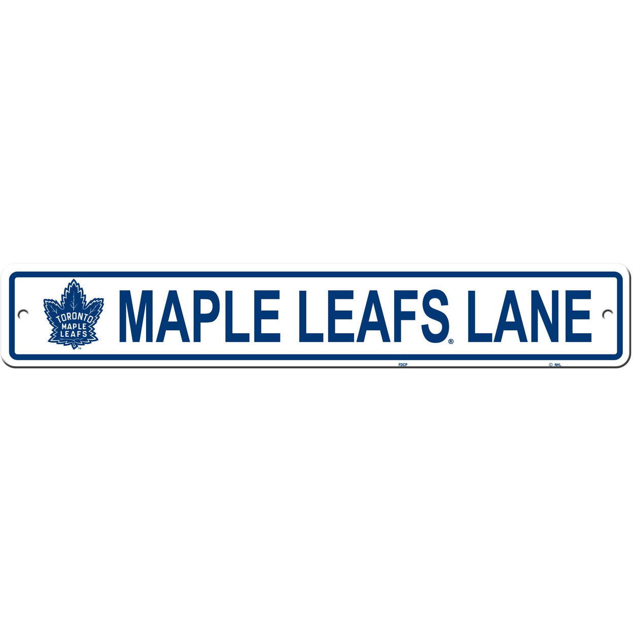 Toronto Maple Leafs Sign 4x24 Plastic Street Style CO