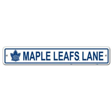 Toronto Maple Leafs Sign 4x24 Plastic Street Style CO