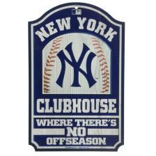 New York Yankees Sign 11x17 Wood Fan Cave Design