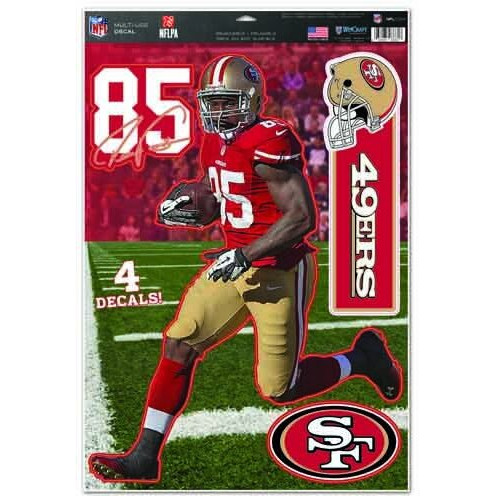 San Francisco 49ers Decal 11x17 Multi Use Vernon Davis Design CO