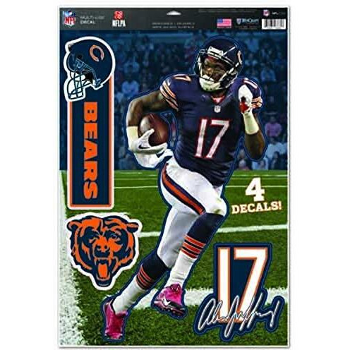 Chicago Bears Decal 11x17 Multi Use Alshon Jeffrey CO