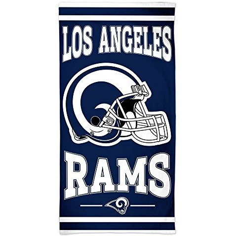 Los Angeles Rams Towel 30x60 Beach Style Blue and White - Special Order