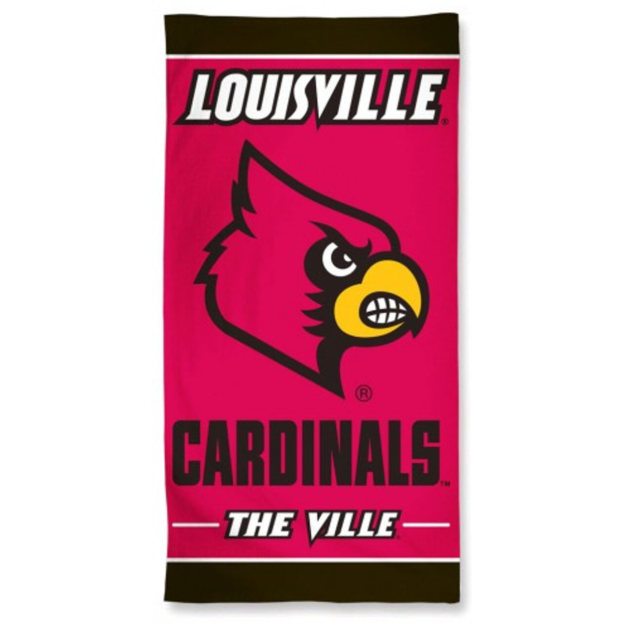 Louisville Cardinals Towel 30x60 Beach Style