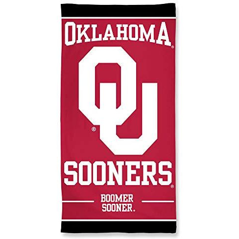 Oklahoma Sooners Towel 30x60 Beach Style