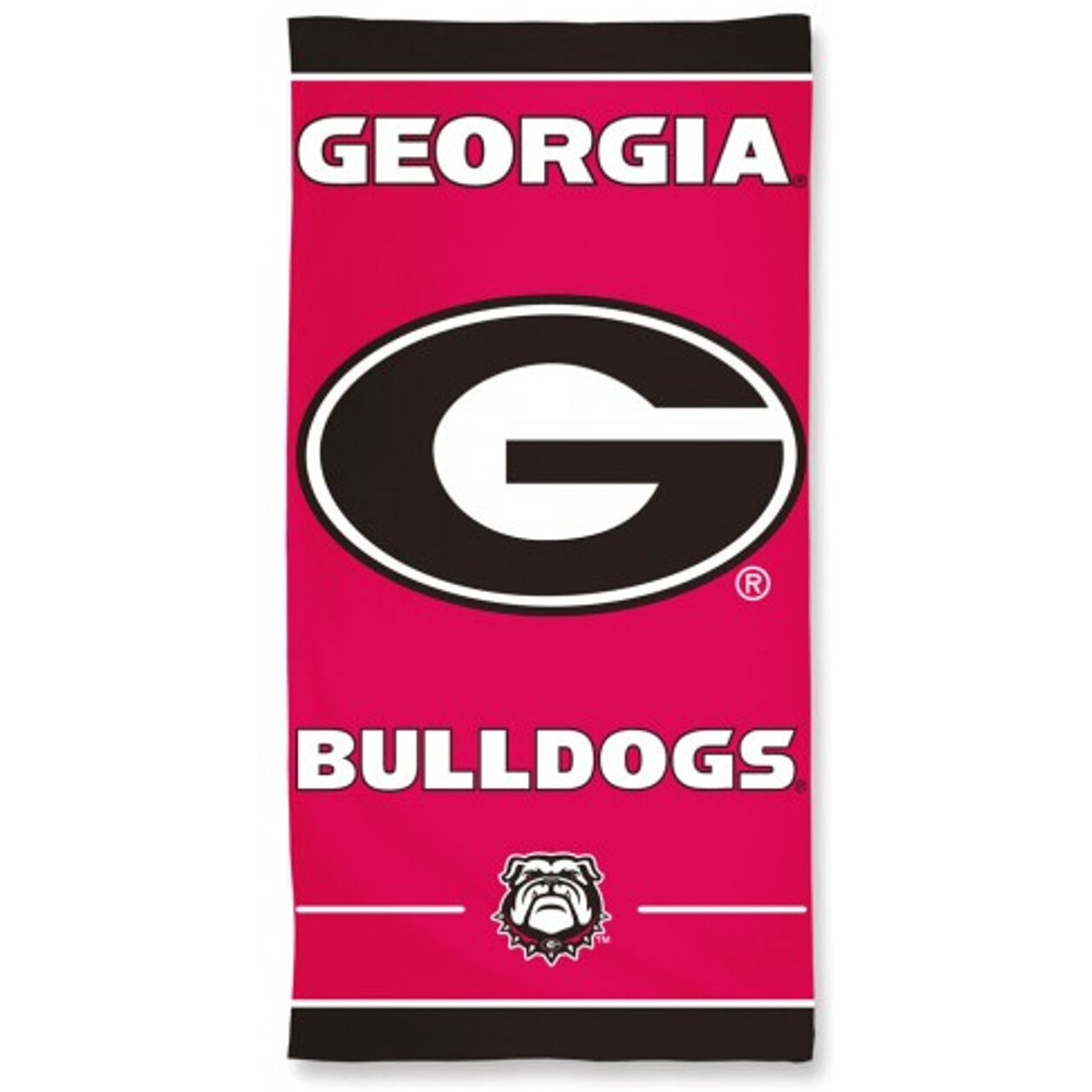 Georgia Bulldogs Towel 30x60 Beach Style