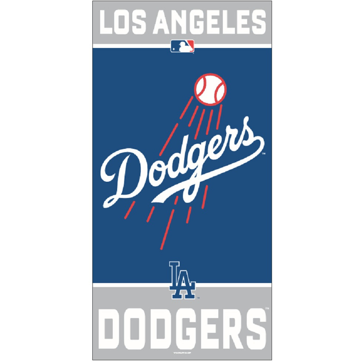 Los Angeles Dodgers Towel 30x60 Beach Style