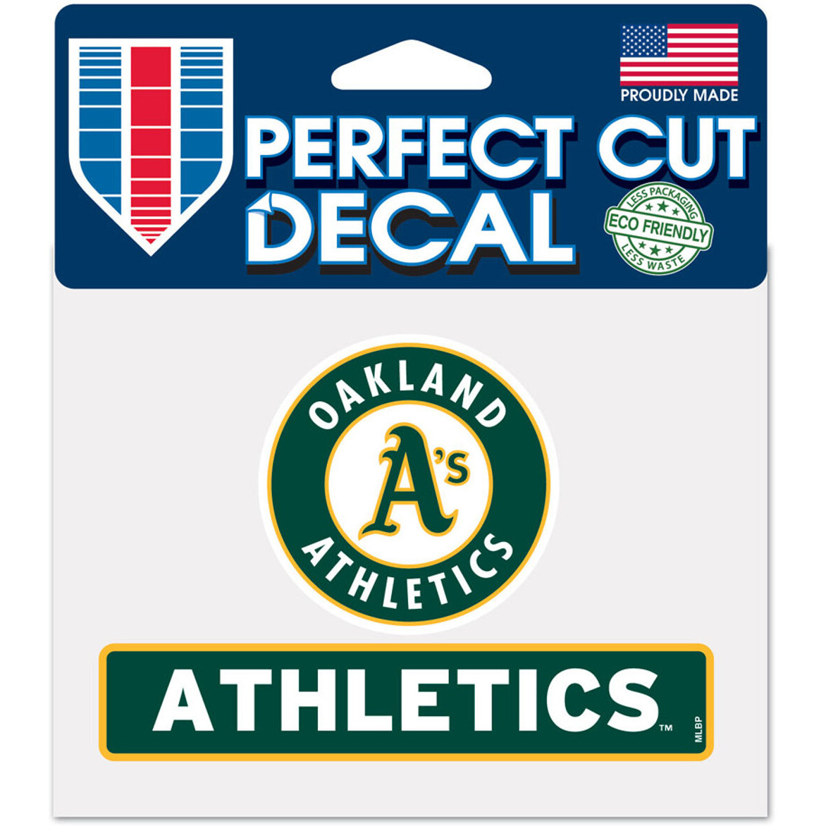 Oakland Athletics Decal 4.5x5.75 Perfect Cut Color - Special Order