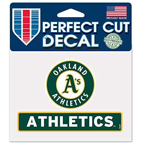 Oakland Athletics Decal 4.5x5.75 Perfect Cut Color - Special Order