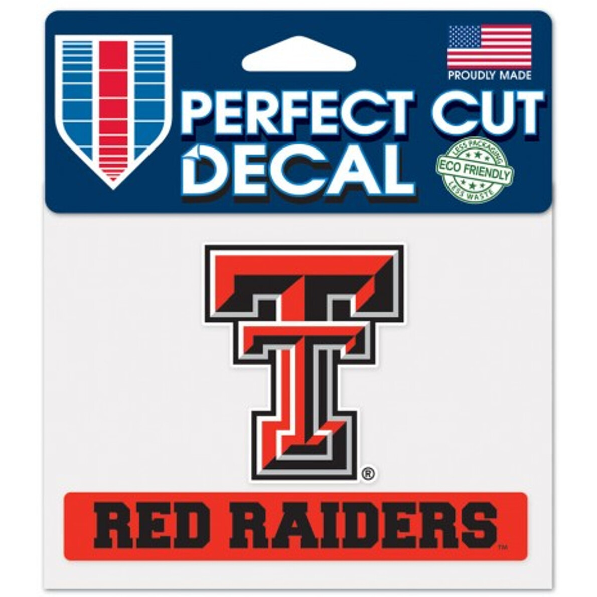 Texas Tech Red Raiders Decal 4.5x5.75 Perfect Cut Color - Special Order