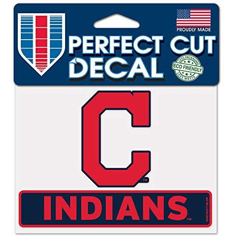 Cleveland Indians Decal 4.5x5.75 Perfect Cut Color