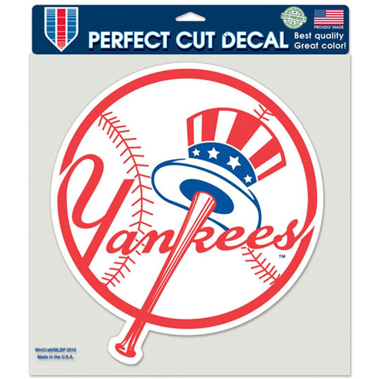 New York Yankees Decal 8x8 Die Cut Color Prime