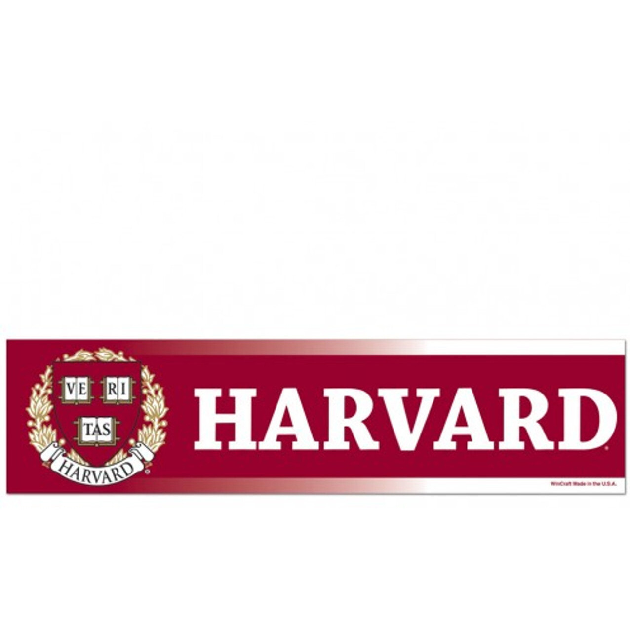 Harvard Crimson Decal 3x12 Bumper Strip Style