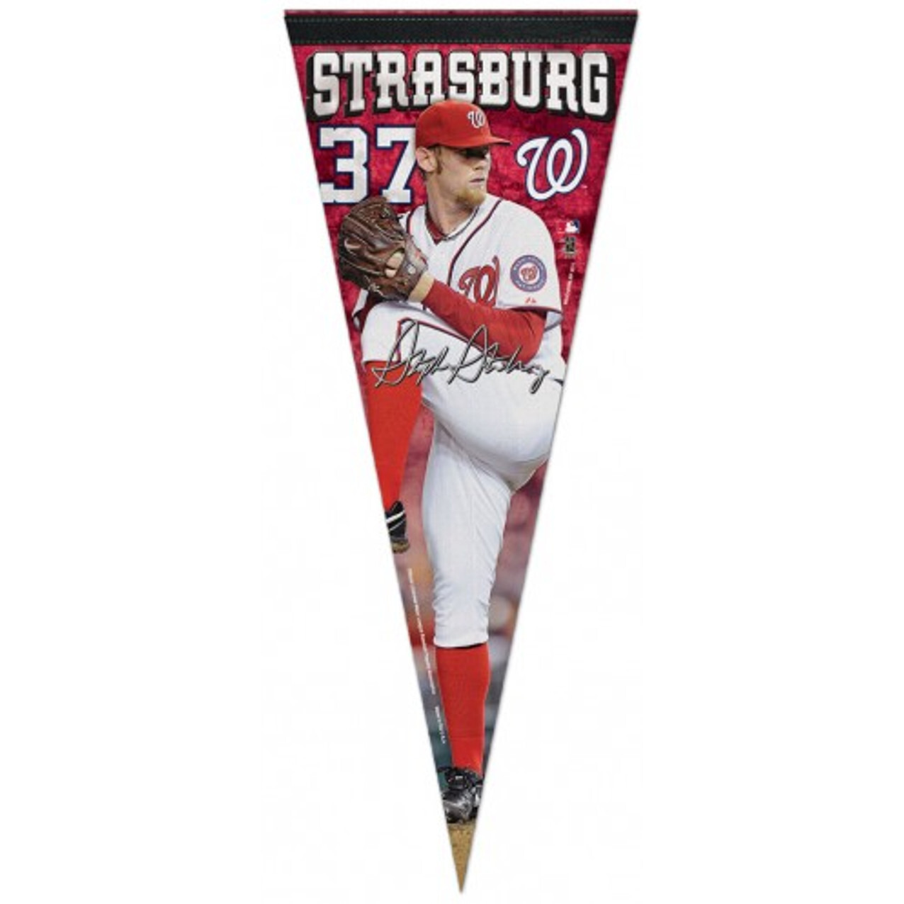 Washington Nationals Pennant 12x30 Premium Style Stephen Strasburg - Special Order