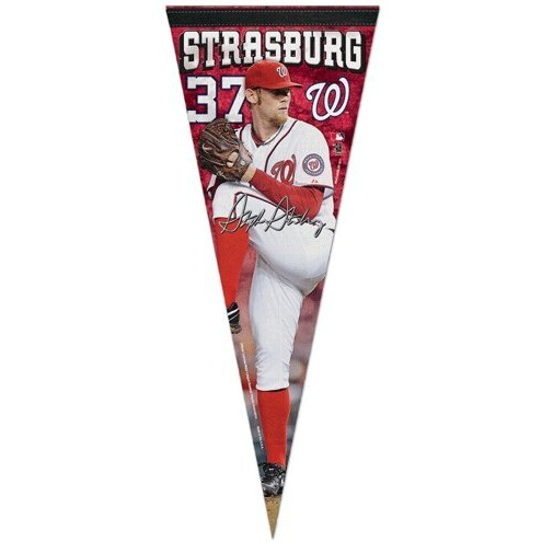 Washington Nationals Pennant 12x30 Premium Style Stephen Strasburg - Special Order