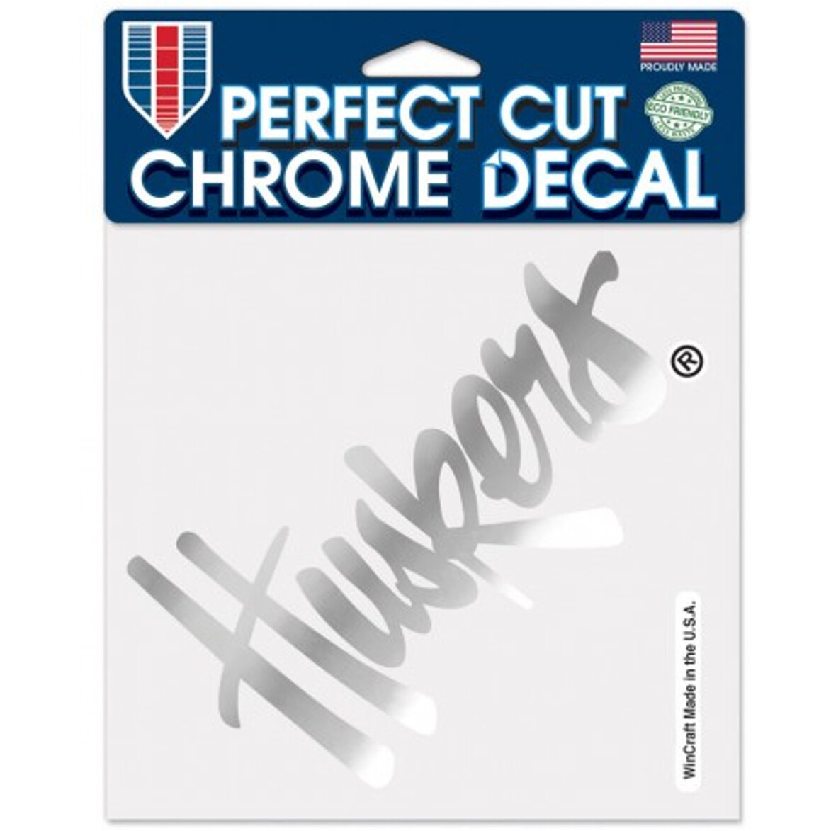 Nebraska Cornhuskers Decal 6x6 Perfect Cut Chrome
