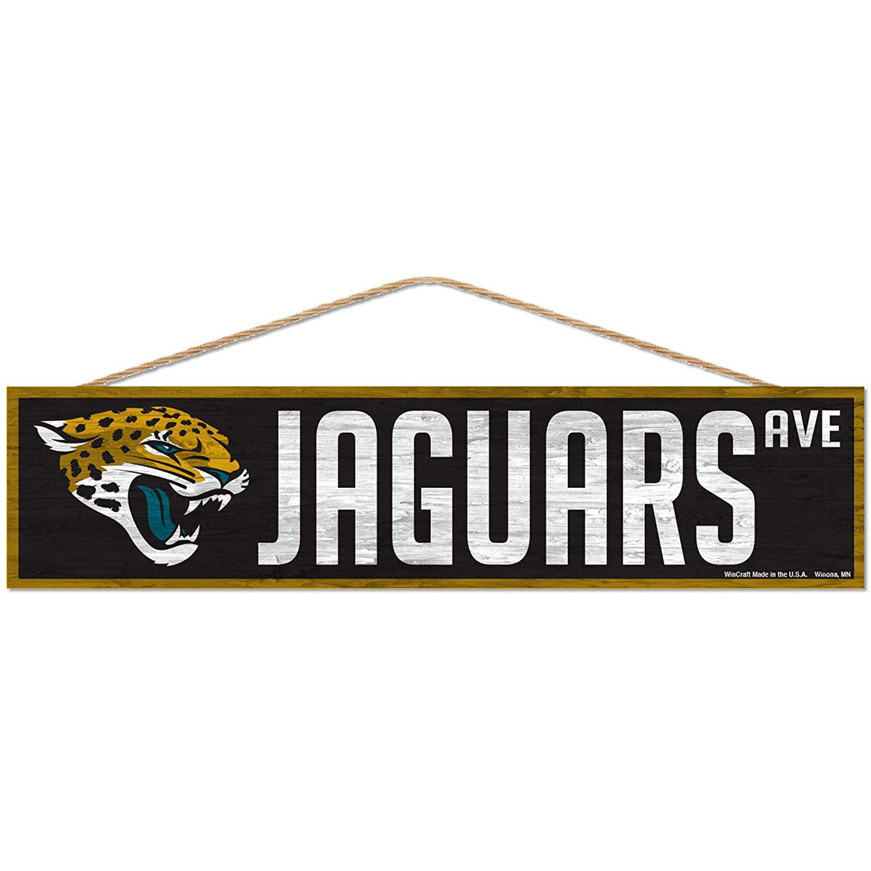 Jacksonville Jaguars Sign 4x17 Wood Avenue Design