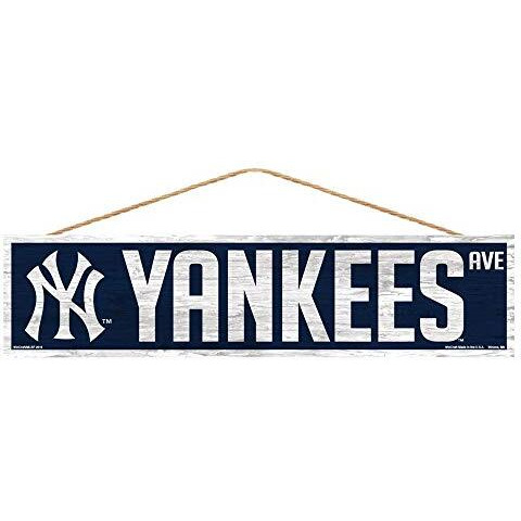 New York Yankees Sign 4x17 Wood Avenue Design