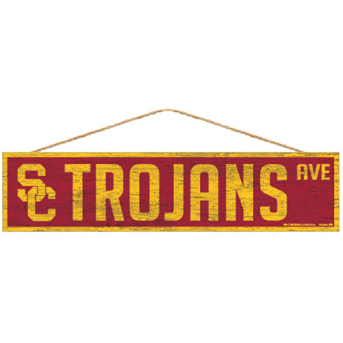 USC Trojans Sign 4x17 Wood Avenue Design