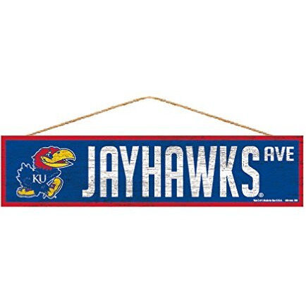 Kansas Jayhawks Sign 4x17 Wood Avenue Design