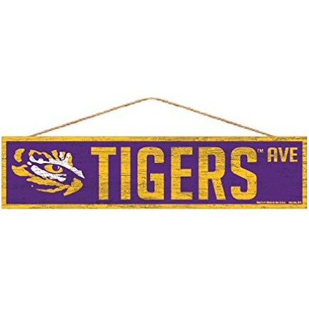 LSU Tigers Sign 4x17 Wood Avenue Design