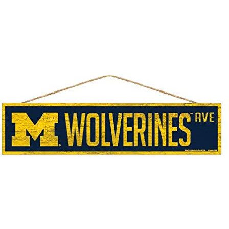 Michigan Wolverines Sign 4x17 Wood Avenue Design