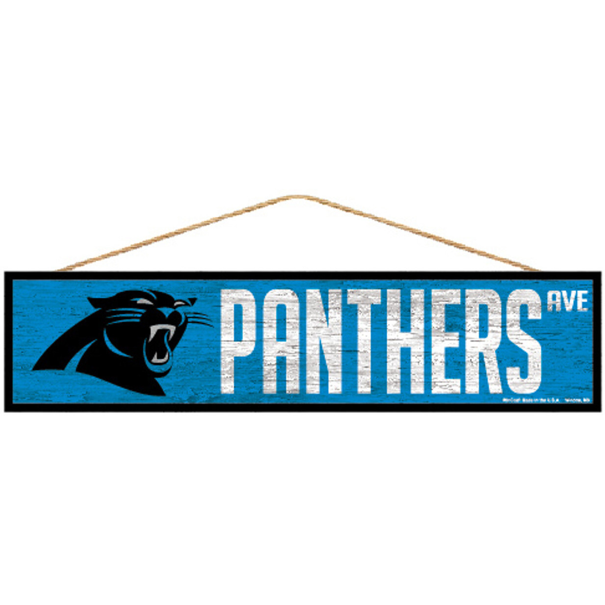 Carolina Panthers Sign 4x17 Wood Avenue Design