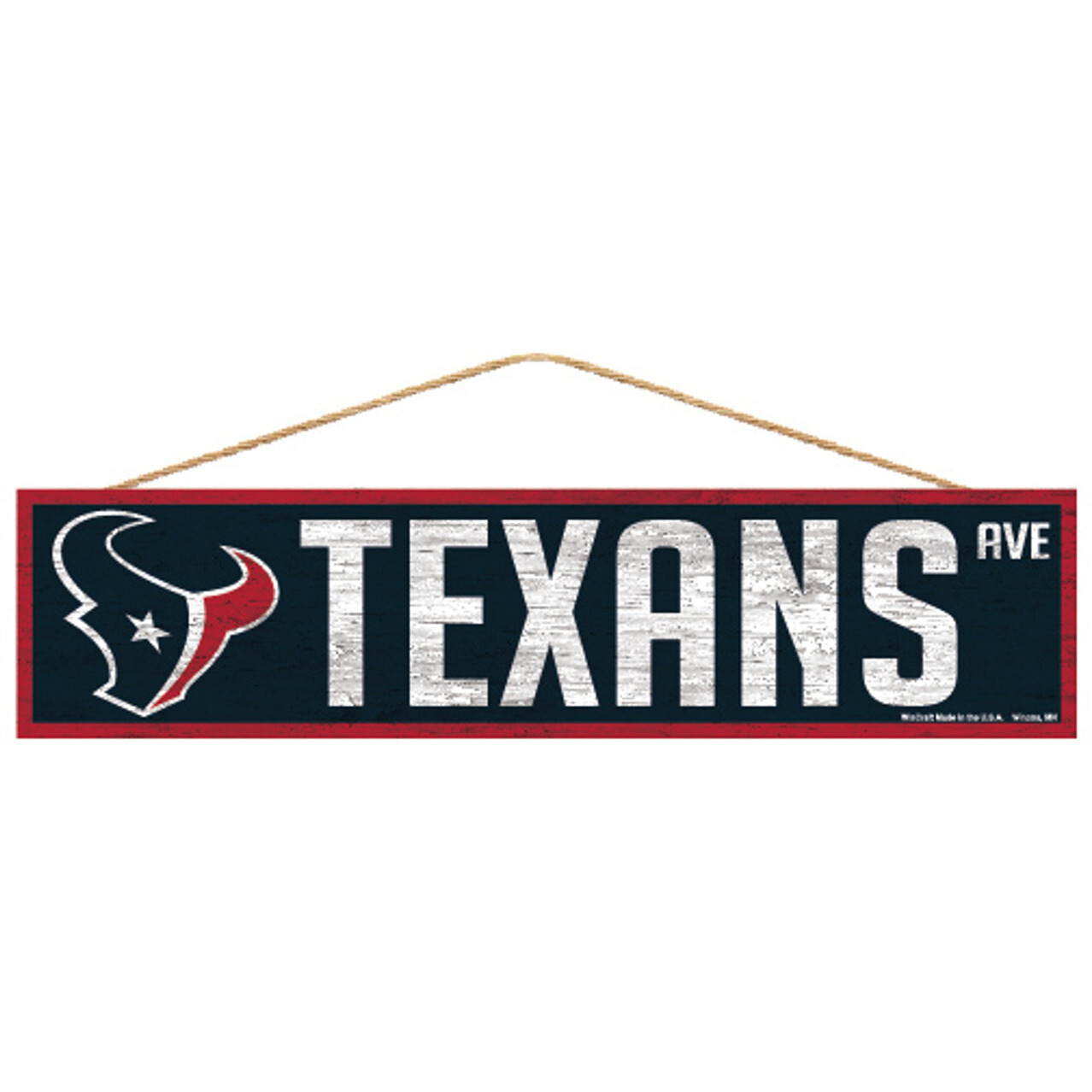 Houston Texans Sign 4x17 Wood Avenue Design