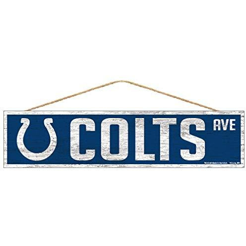 Indianapolis Colts Sign 4x17 Wood Avenue Design