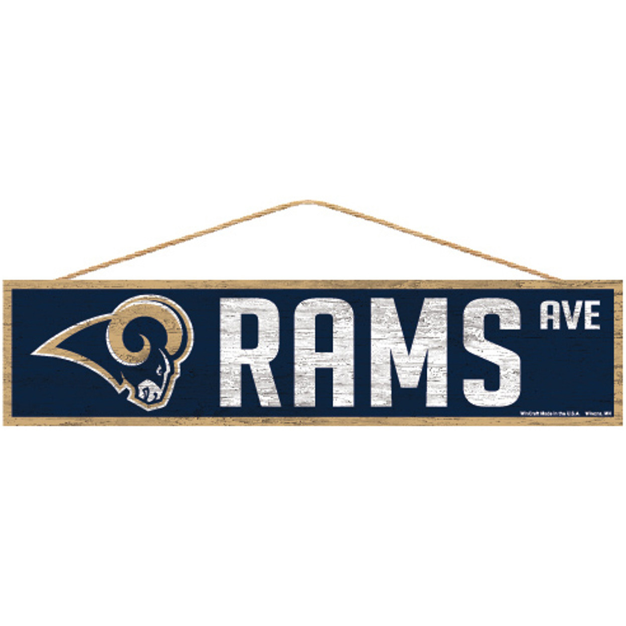 Los Angeles Rams Sign 4x17 Wood Avenue Design
