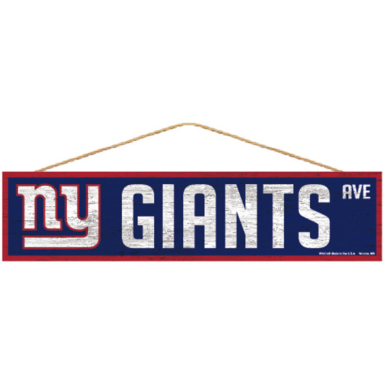 New York Giants Sign 4x17 Wood Avenue Design