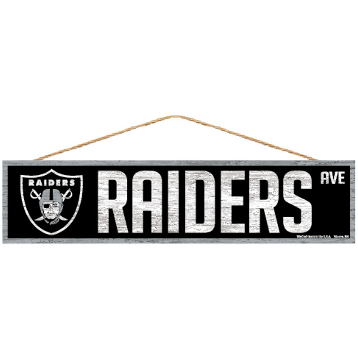 Las Vegas Raiders Sign 4x17 Wood Avenue Design