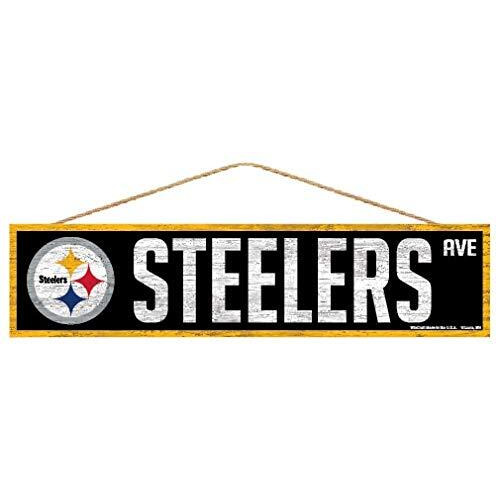 Pittsburgh Steelers Sign 4x17 Wood Avenue Design