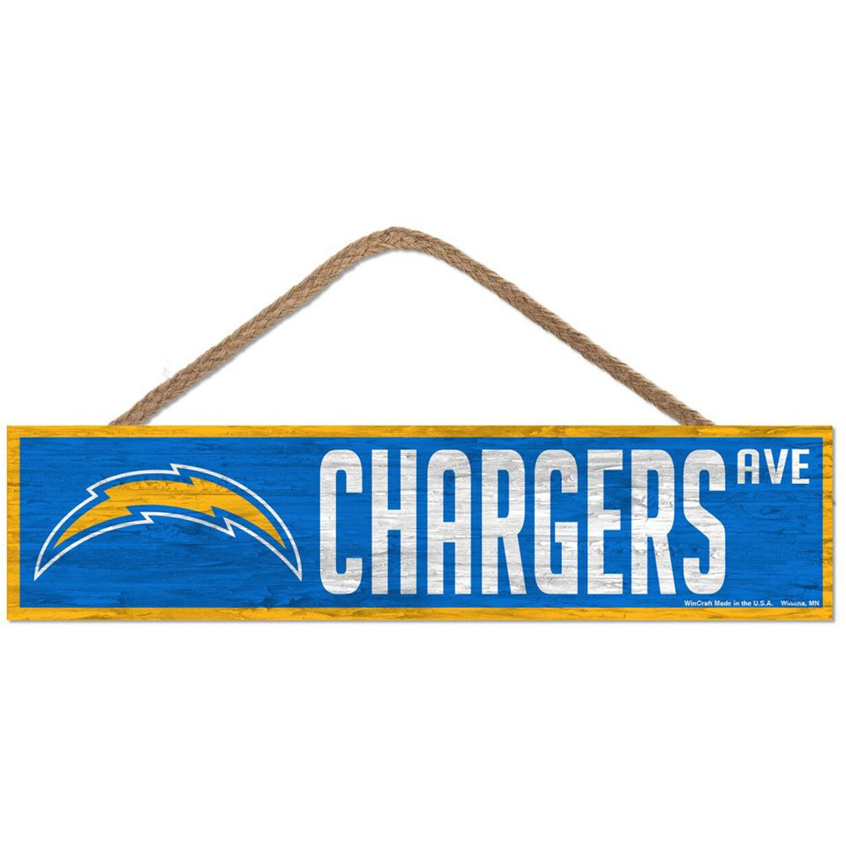 Los Angeles Chargers Sign 4x17 Wood Avenue Design