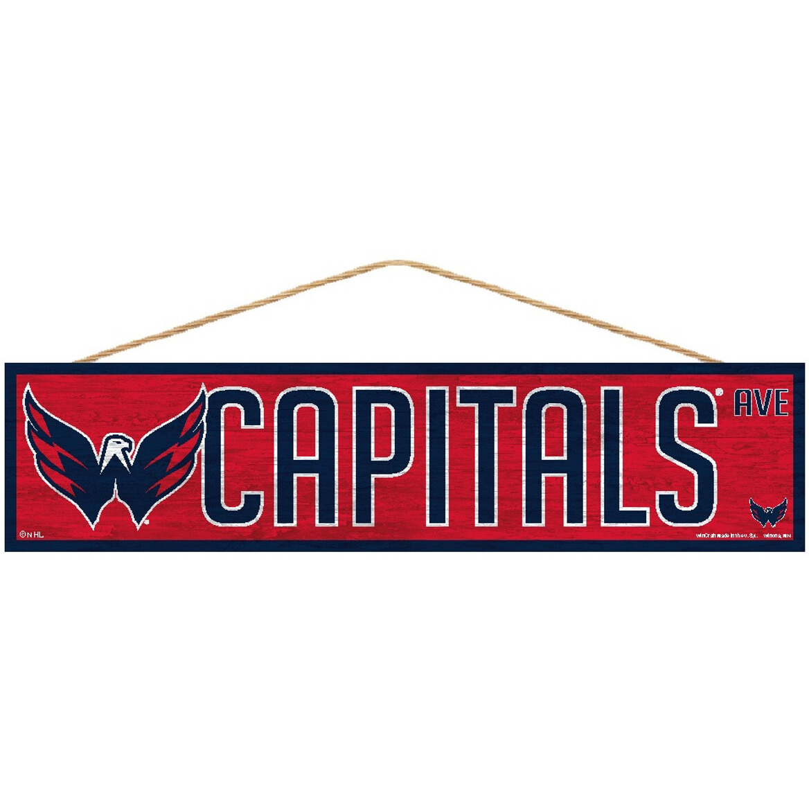 Washington Capitals Sign 4x17 Wood Avenue Design