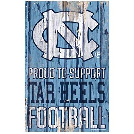 North Carolina Tar Heels Sign 11x17 Wood Proud to Support Design - Special Order