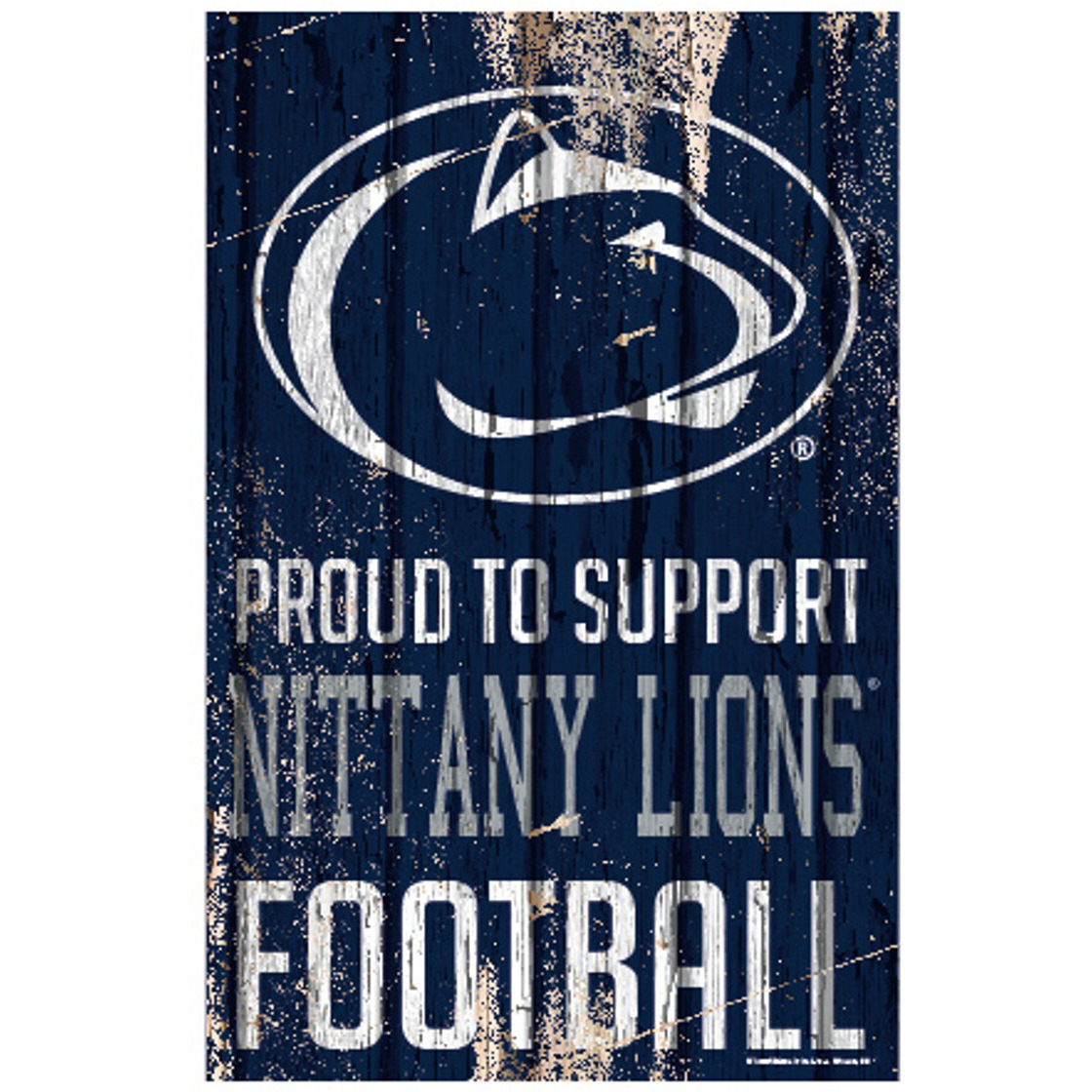 Penn State Nittany Lions Sign 11x17 Wood Proud to Support Design - Special Order